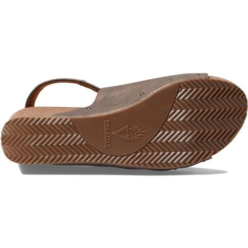 【並行輸入品】VOLATILE Women's Division Wedge Sandal， Bronze， 7_7