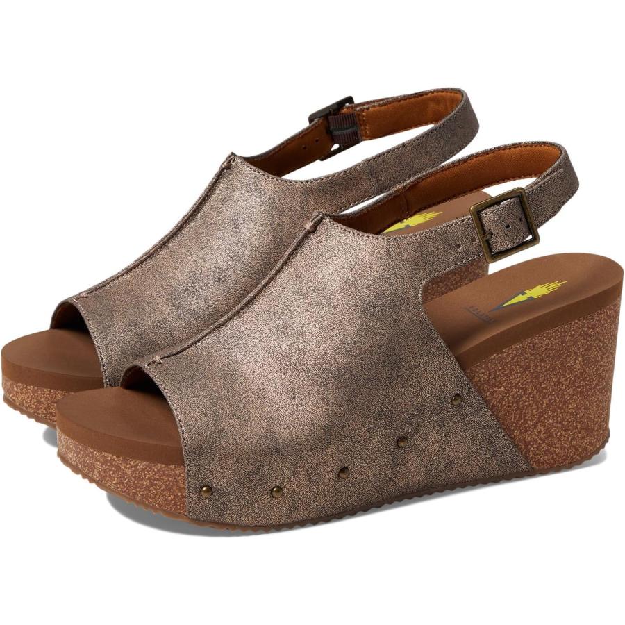 【並行輸入品】VOLATILE Women's Division Wedge Sandal， Bronze， 7_9