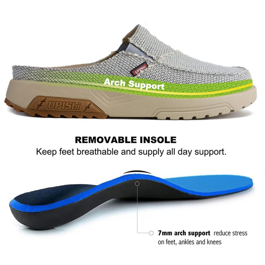 【並行輸入品】UPIShi Men's Arch Support Orthopedic Plantar Fasciitis Relief Sl_6
