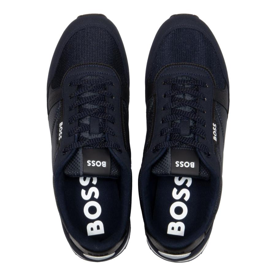 【並行輸入品】BOSS Kai Runn Men's Trainers Casual Shoes Lace Up Trainers Low Sの画像