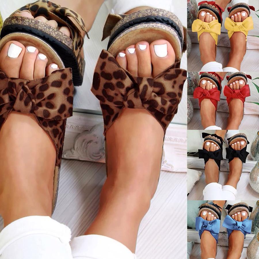 【並行輸入品】Sandals for Women Dressy Summer Fashion Plus Size Bowknot Platfoの画像