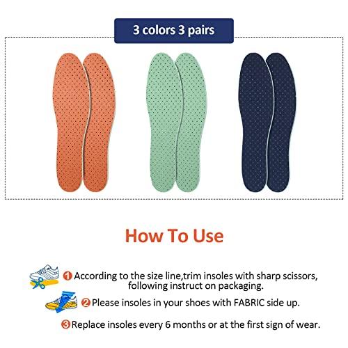 【並行輸入品】3組 通気性靴インソール インサート ウルトラソフト クッション ウォーキング 快適インソール 二層ラテックスフォーム 穴あきイン_4