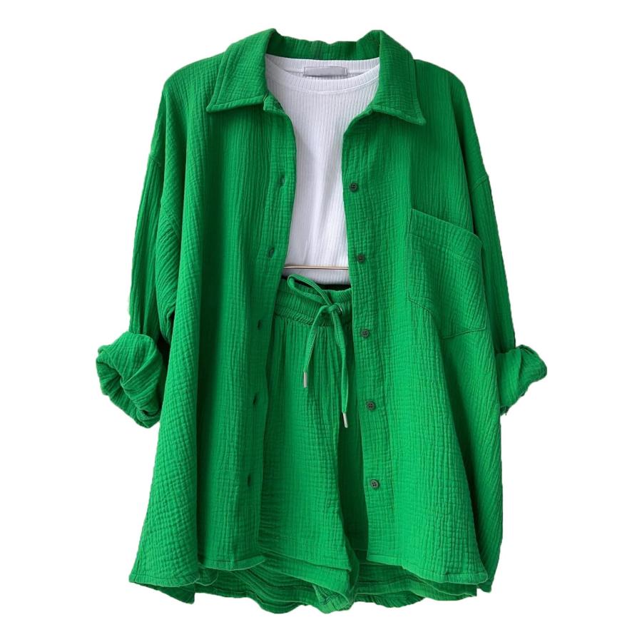 【並行輸入品】Wyeysyt Women 2 Piece Outfits Casual Loose Long Sleeve Summer Va