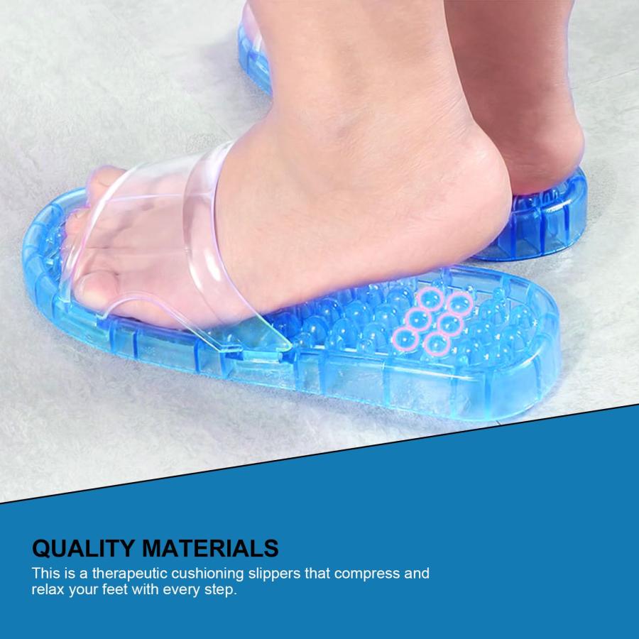 【並行輸入品】FOMIYES 1 Pair Slippers Crystal Anti Skidding Slippers Hollow Ba_6