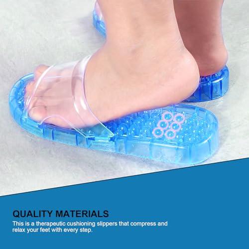 【並行輸入品】FOMIYES 1 Pair Slippers Crystal Anti Skidding Slippers Hollow Ba_7