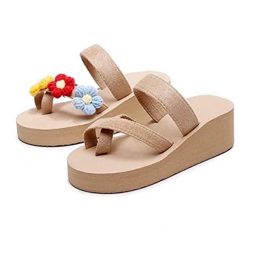 【並行輸入品】Womens Shoes Sandals Dress Ladies Shoes Wedge Slippers Bohemianの画像