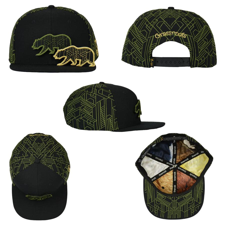 【並行輸入品】Grassroots California Digital Labyrinth Snapback Hat， Shallow_3
