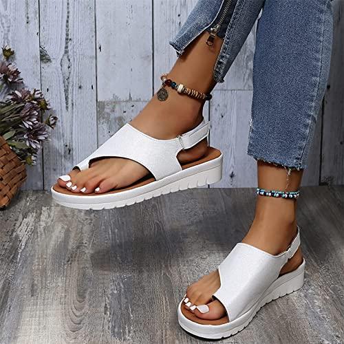 【並行輸入品】ISZI Womens Wedge Sandals Open Toe Orthopedic Bunion Corrector Sの画像