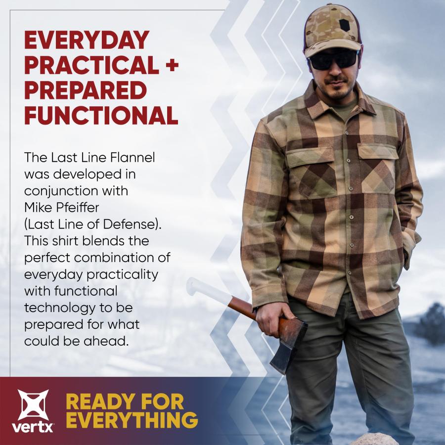 【並行輸入品】Vertx Last Line Mens Long Sleeve Plaid Flannel Tactical Shirt wi_3