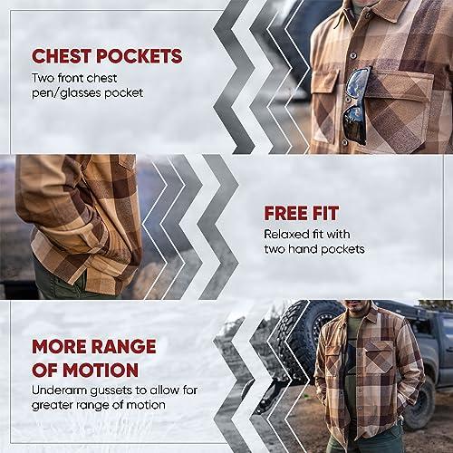 【並行輸入品】Vertx Last Line Mens Long Sleeve Plaid Flannel Tactical Shirt wi_7