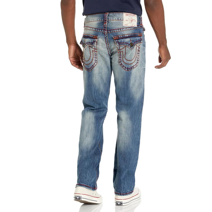 並行輸入品】True Religion Brand Jeans Men's Ricky Straight Super T