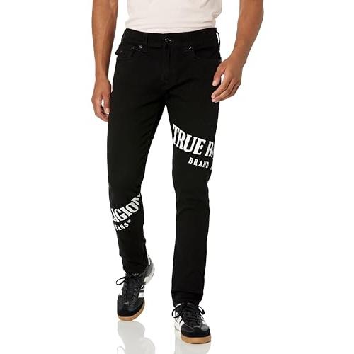 【並行輸入品】True Religion Brand Jeans Men's Rocco Tossed Logo Skinny Jean， B