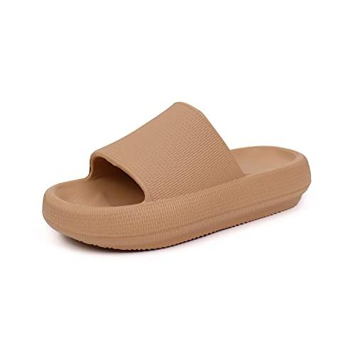 【並行輸入品】Women and Men Pillow Slipper Slides, EVA Cloud Slippers, Comfortの画像