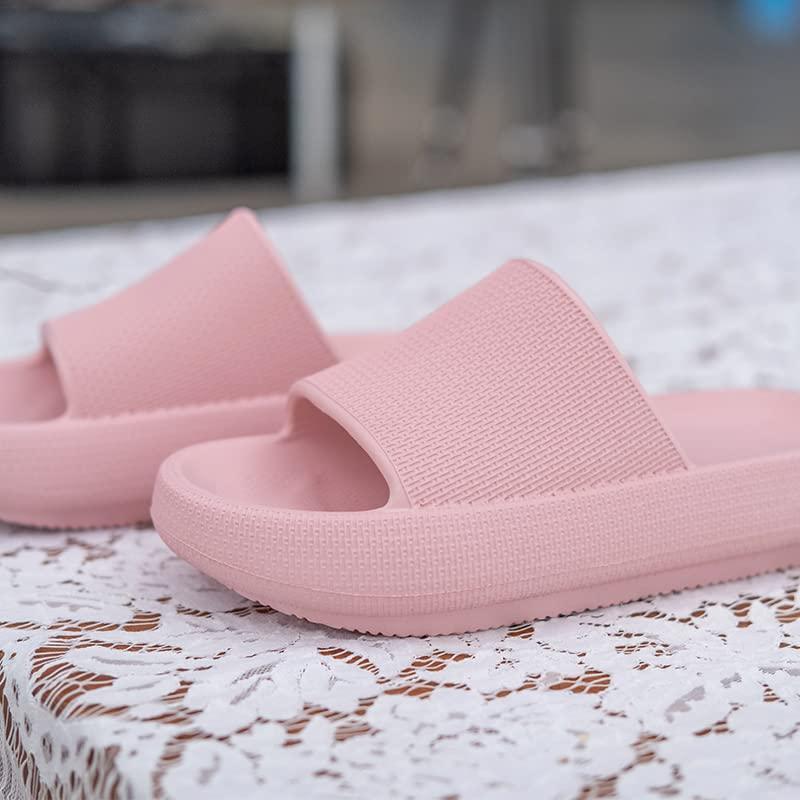 【並行輸入品】Women and Men Pillow Slipper Slides, EVA Cloud Slippers, Comfortの画像