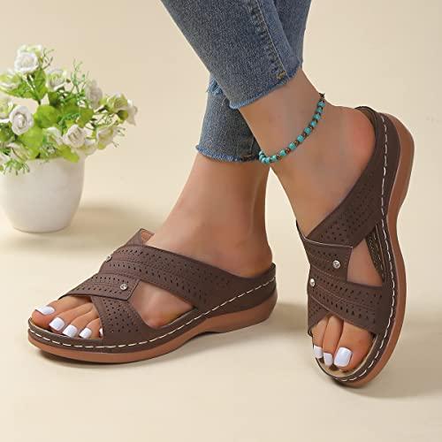 【並行輸入品】DOIX Ladies Orthopedic Mules Slippers Sandals Women's Arch Suppo_7
