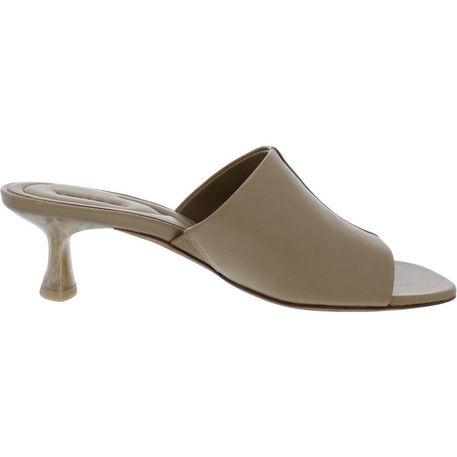 【並行輸入品】Vince レディース Palmar スライド キトンヒールサンダル, デューンベージュレザー, 6 Vince Womens Pの画像