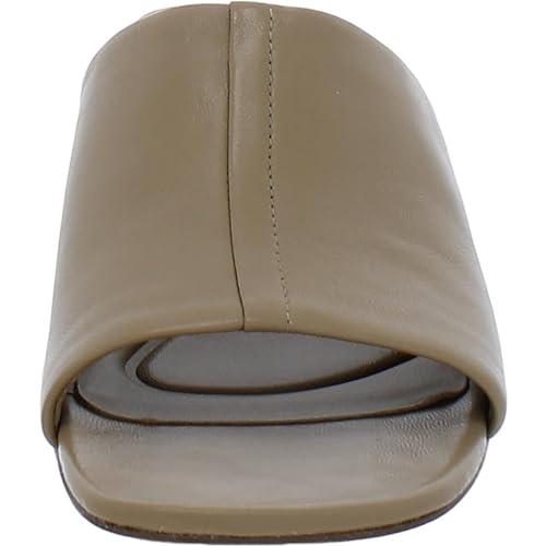 【並行輸入品】Vince レディース Palmar スライド キトンヒールサンダル, デューンベージュレザー, 6 Vince Womens Pの画像
