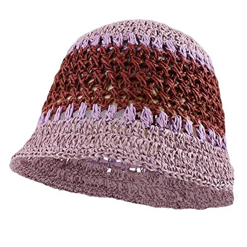 JUENAWMIU Straw Hats for Women Straw Sun Hat Foldable Packable S