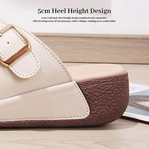 【並行輸入品】Maylrvjv Women's Hollow Out Wedge Platform Sandals Indoor Outdooの画像