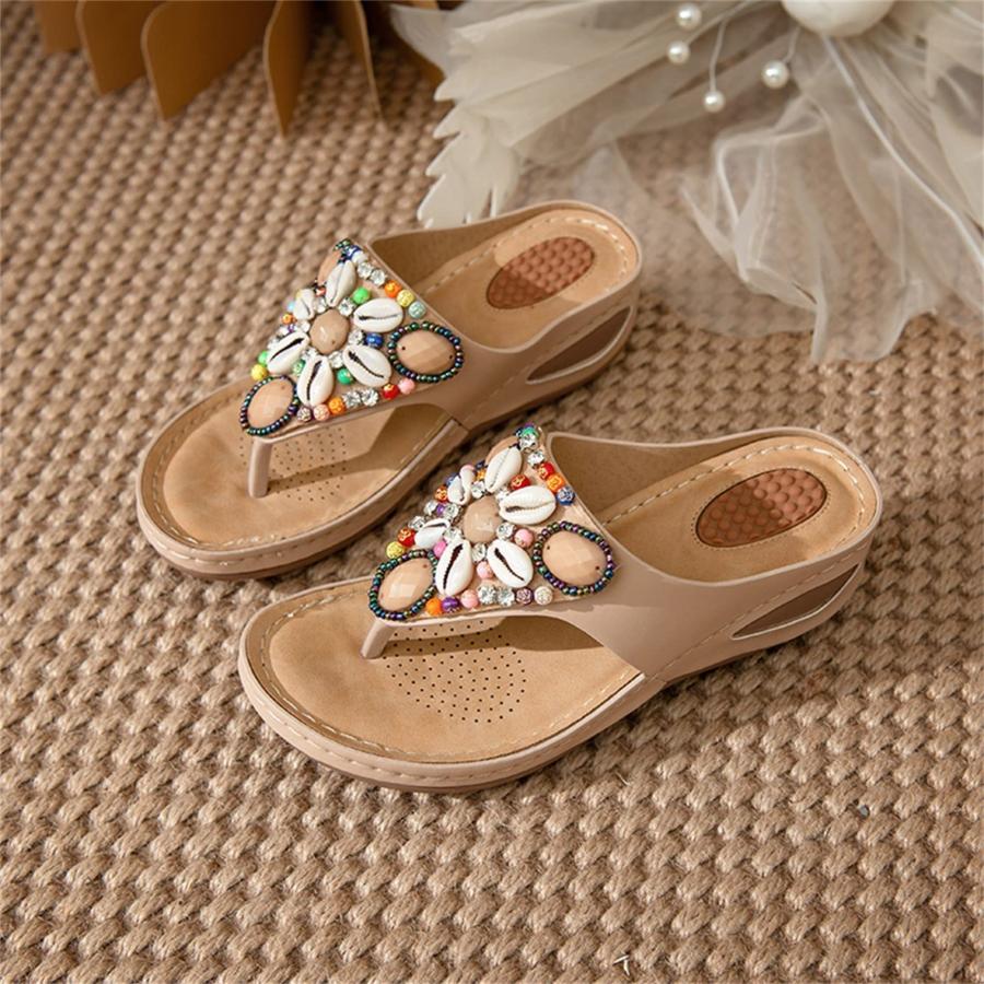 【並行輸入品】Mzluyin Women Dressy Orthopedic Slip on Slippers with Arch Suppo_6