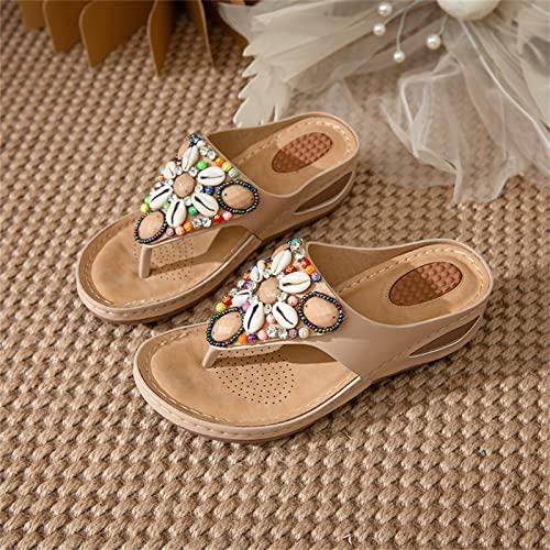 【並行輸入品】Mzluyin Women Dressy Orthopedic Slip on Slippers with Arch Suppo_7