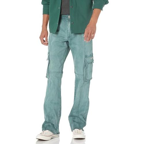 【並行輸入品】Hudson Jeans Men's Walker Cargo Kick Flare, Blue Streak, 42の画像