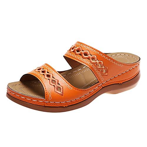【並行輸入品】Orthopedic Wedge Sandals for Women Arch Support Sandals Women'sの画像
