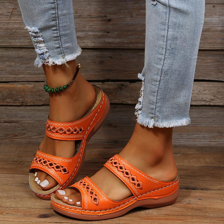 【並行輸入品】Orthopedic Wedge Sandals for Women Arch Support Sandals Women'sの画像