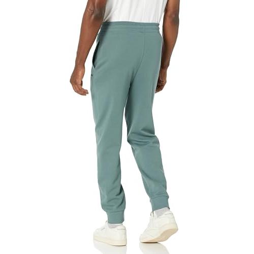 【並行輸入品】HUGO メンズ ヒットロゴ フレンチテリー 折り返しジョガーパンツ， バルサムグリーン， Medium HUGO HIT Log_4