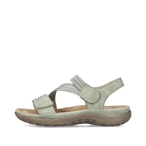 ひー 並行輸入品】Rieker 64870 Franja 70 Pistazie/Mint Weiss 8 M Us