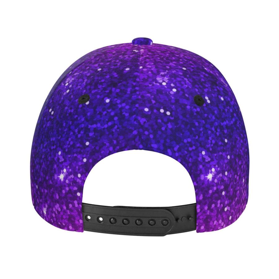 Beautiful Purple Bling Glitter Sparkles Pattern Baseball Dad