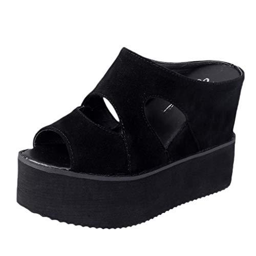 【並行輸入品】Women Fish Mouth Slip on Platform Sandals Summer Women Shoes Wed_1