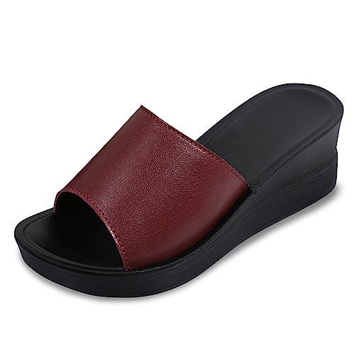 【並行輸入品】Maylrvjv Slide Sandals for Women Lightweight Non Slip Simple Sumの画像