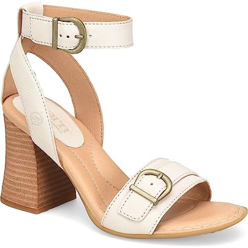 【並行輸入品】BORN Women's Tahlia Heeled Sandal, White, Size 10 M USの画像