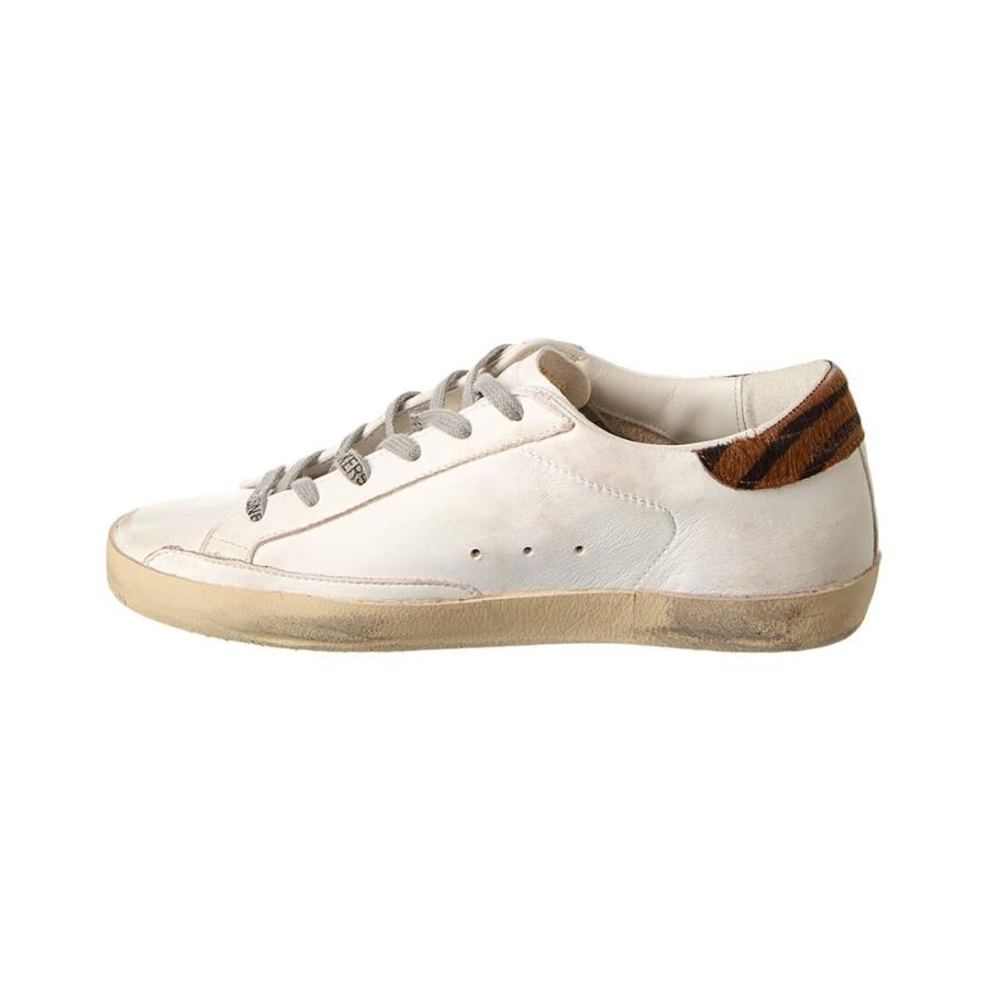 【並行輸入品】Golden Goose スーパースター レザースニーカー, ホワイト, 4 Golden Goose Superstar Leaの画像