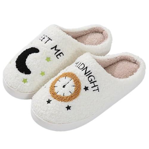 【並行輸入品】KEYUSHOP Meet Me at Midnight Slippers for Women Men, Couple Housの画像