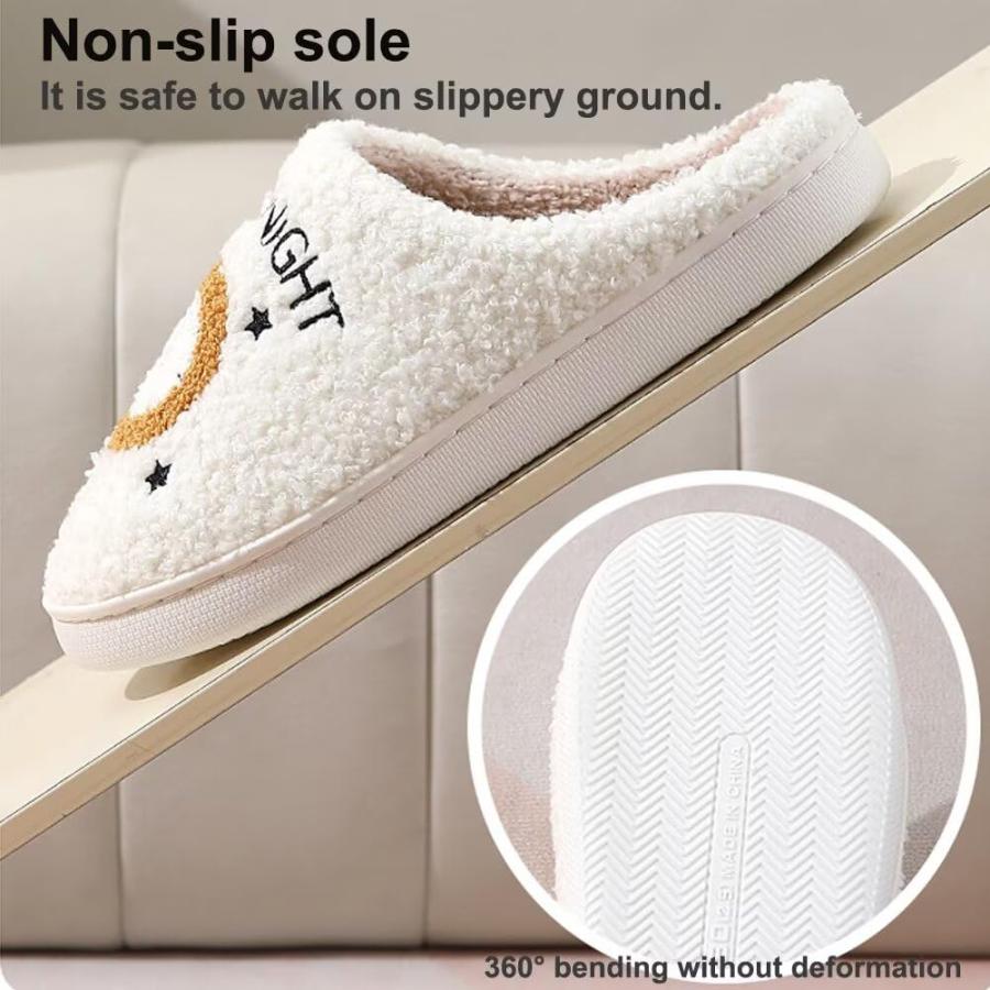 【並行輸入品】KEYUSHOP Meet Me at Midnight Slippers for Women Men, Couple Housの画像