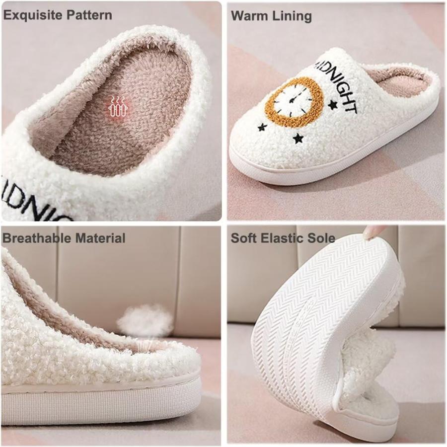 【並行輸入品】KEYUSHOP Meet Me at Midnight Slippers for Women Men, Couple Housの画像