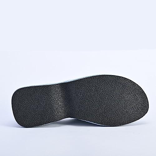 【並行輸入品】Crepuscute Women’s Embroidery Mesh Platform Wedge Slide Sandalsの画像