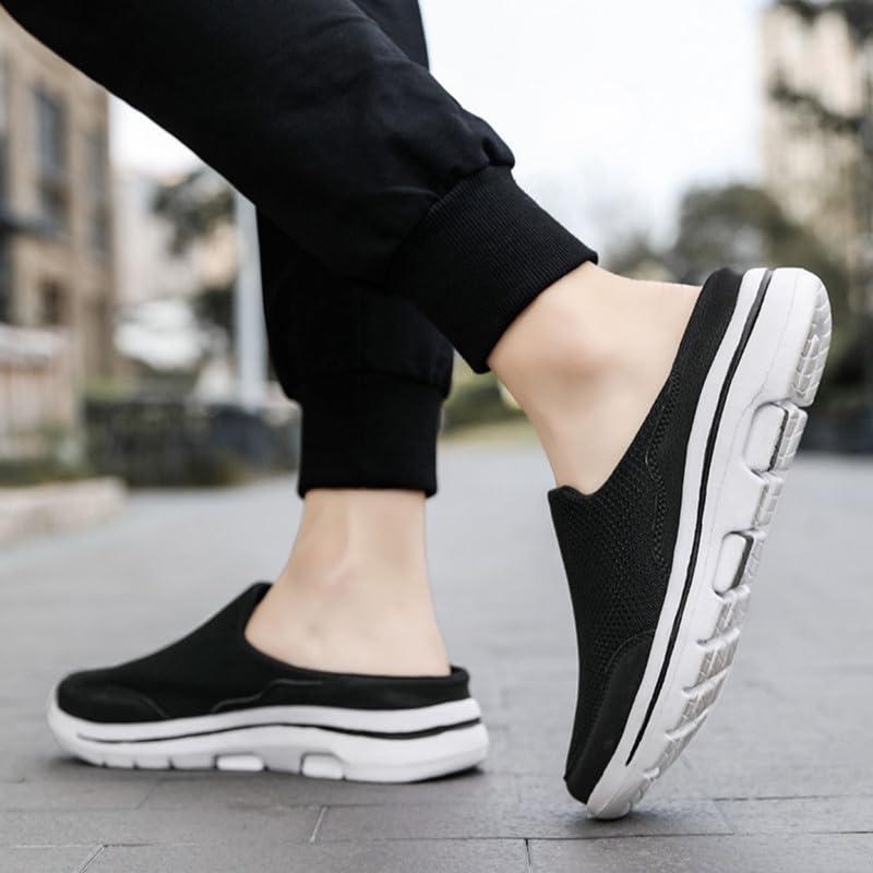 【並行輸入品】LLTMALL Men's Backless Mesh Walking Mules Shoes Comfort Slip on_6