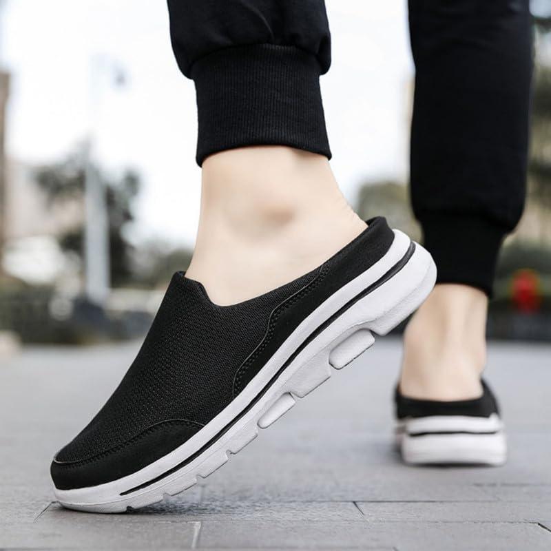 【並行輸入品】LLTMALL Men's Backless Mesh Walking Mules Shoes Comfort Slip on_8