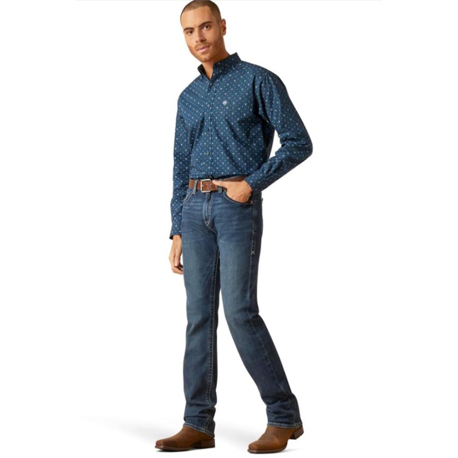 【並行輸入品】Ariat Men's M8 Modern TekStretch Easton Slim Jean Galaxy， 30W