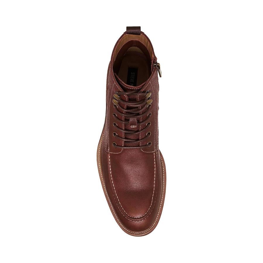 【並行輸入品】Steve Madden Holger, ブラウンレザー, 10.5 Steve Madden Holger Brown Leatの画像