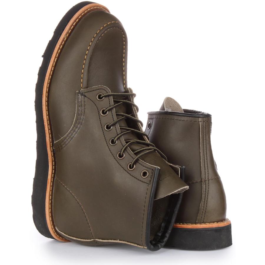 【並行輸入品】Red Wing Mens 6 Inch Classic Moc Toe Leather Alpine Boots 9.5 USの画像