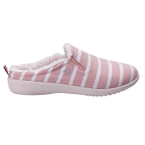 【並行輸入品】Spenco Women's Dundee Striped Slipper, Pink/White, 8_1