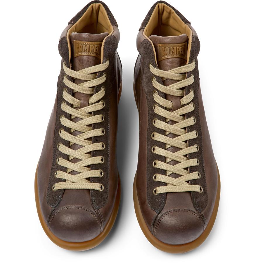 【並行輸入品】Camper 33766 Pelotas Ariel Trainers Men Dark brownの画像