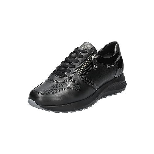 【並行輸入品】Mephisto レディース キム スニーカー, ブラック, 24.5 Mephisto Women's Kim Sneaker,の画像