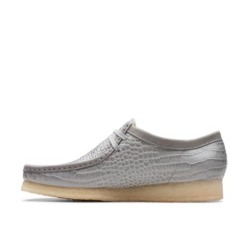 【並行輸入品】Clarks メンズ ワラビー オックスフォード, グレークロコプリントレザー, 9.5 US Clarks Men's Wallの画像