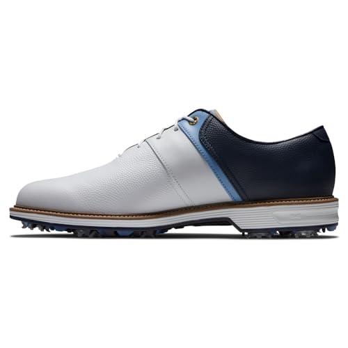 【並行輸入品】FootJoy Men's Premiere Series Packard Golf Shoe, White/Light Bluの画像