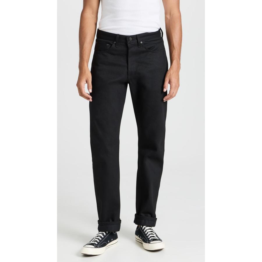 【並行輸入品】Naked & Famous Men's True Guy   Solid Black Selvedge Jeans, Blacの画像